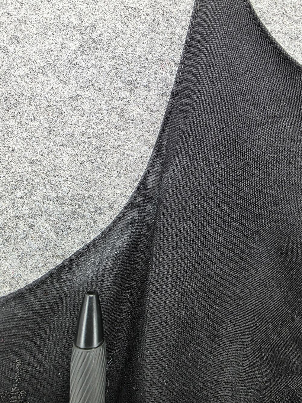 GAP Dress Womens 12 Black Slip Sheath Scoop Neck Strappy Lined Embroidered - Picture 2 of 6